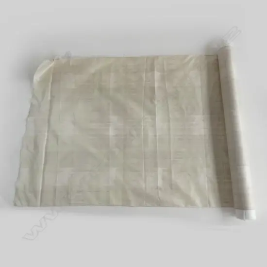 A length of pale beige ikat, purchased in Samarkand, Uzbekistan, 2002. 620 x 4000mm.